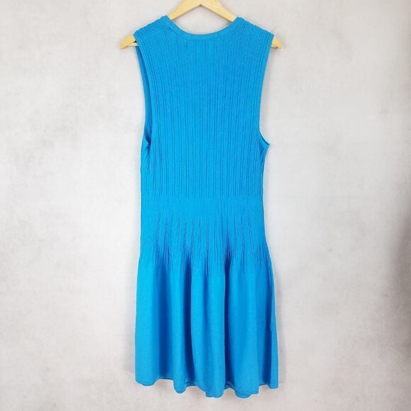 NEW Textile by Elizabeth and James XXL Sleeveless Knit Midi Dress Blue - Picture 2 of 8